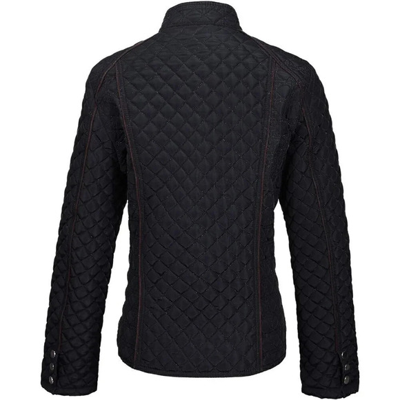 ❤️Women's Stand  Collar Lightweight Gilet Quilted Puffer Padded Zip Coat - Black - Picture 3 of 6